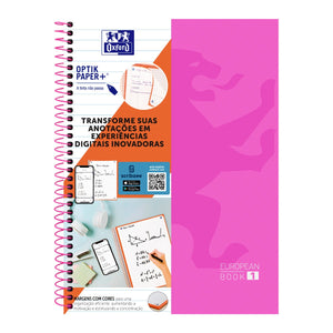 Caderno Universitário Oxford 5 Matérias - 120 Folhas - Rosa