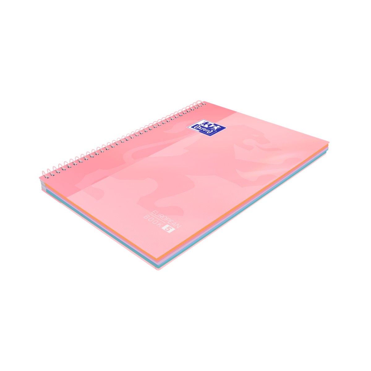 Caderno Universitário Oxford 5 Matérias - 120 Folhas - Rosa Pastel Livraria Skilo