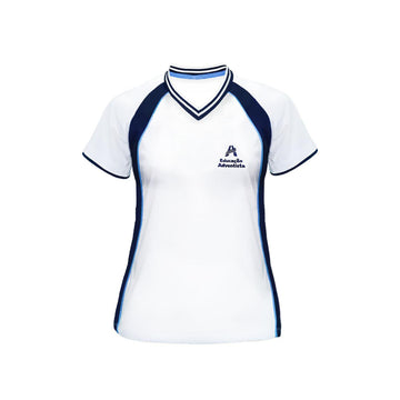 Camiseta Gola V Feminina - Colegio Adventista - Ensino Medio 3G Livraria Skilo