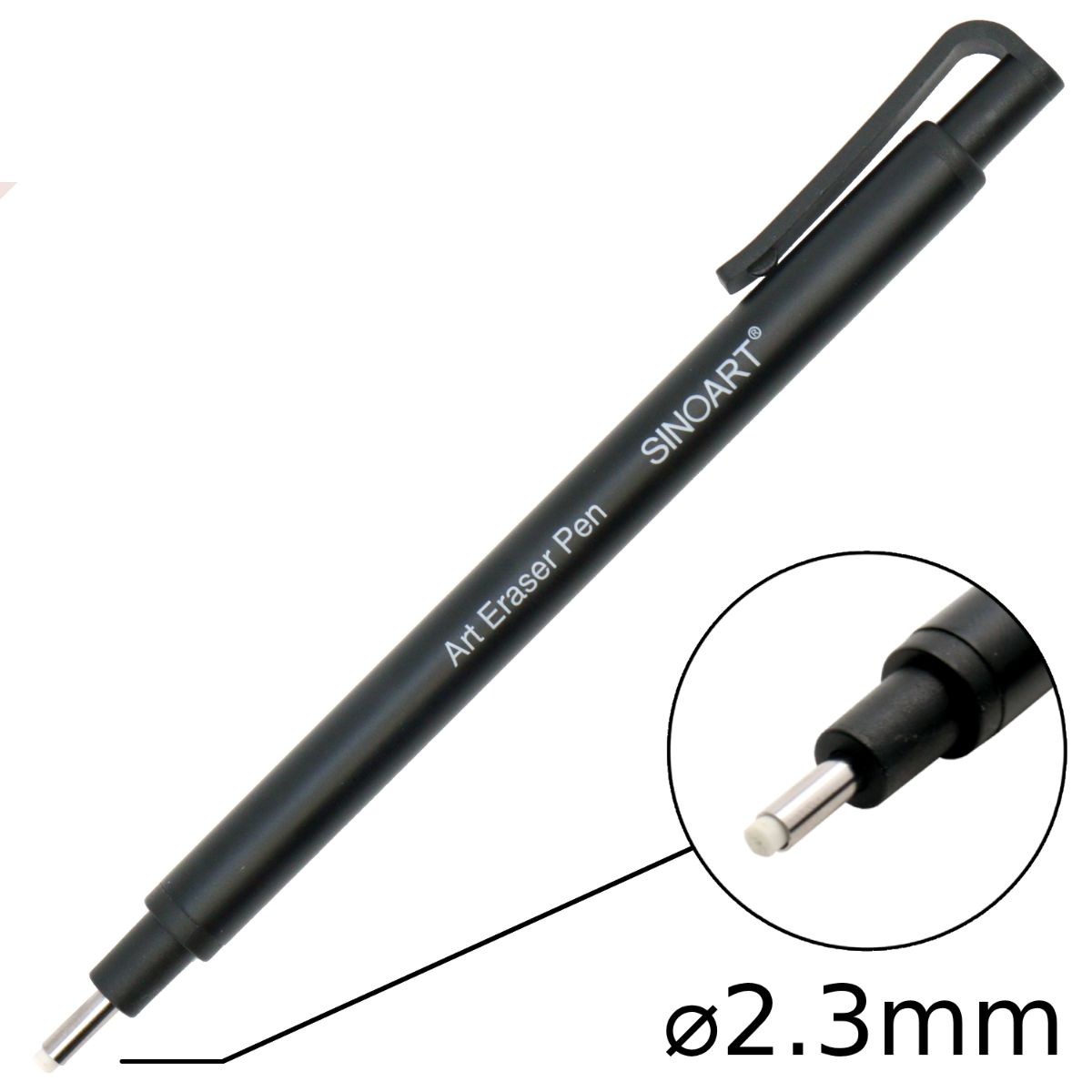 Caneta Borracha Sinoart A295A - 2,3mm Redonda Sinoart