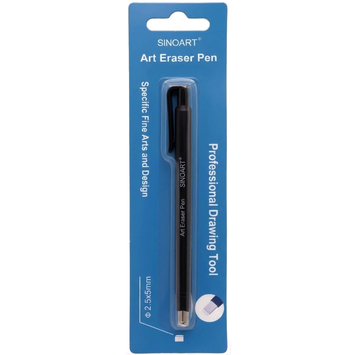 Caneta Borracha Sinoart A295B - 2,5mm Retangular Flat Sinoart