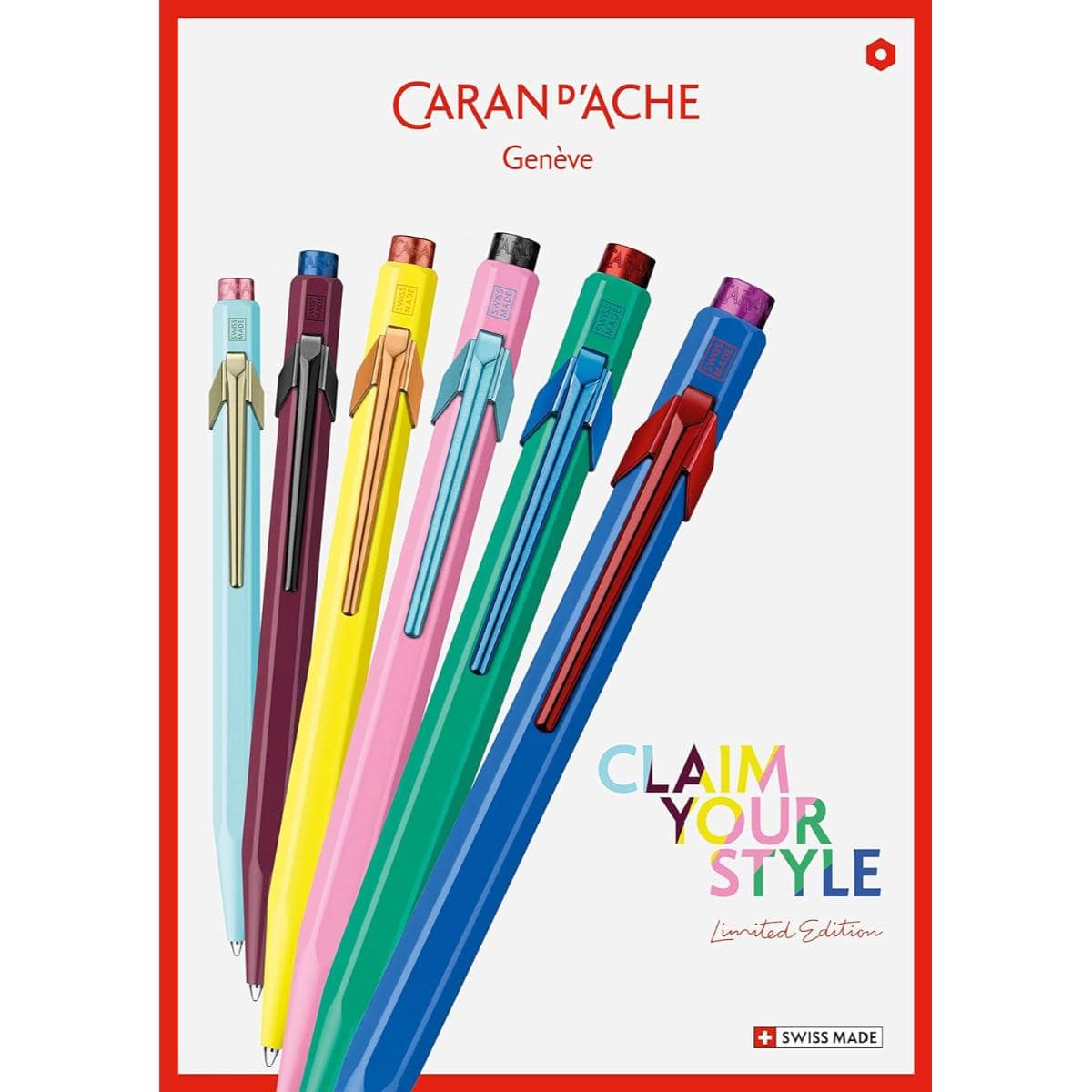 Caneta Caran D´Ache 849 Claim Your Style - Burgundy Caran D´ Ache