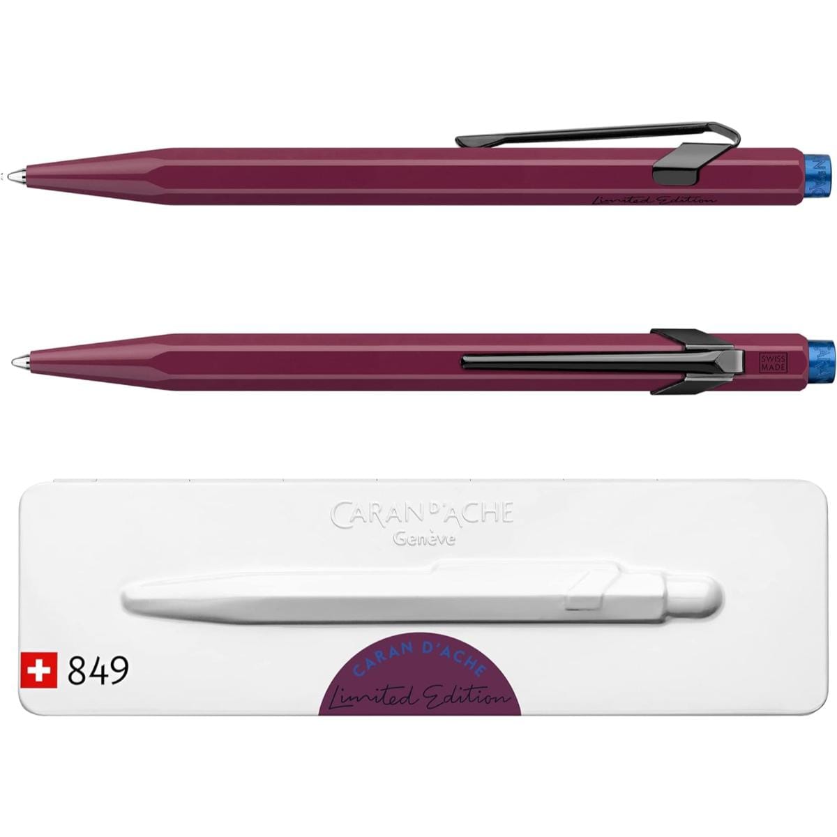 Caneta Caran D´Ache 849 Claim Your Style - Burgundy Caran D´ Ache