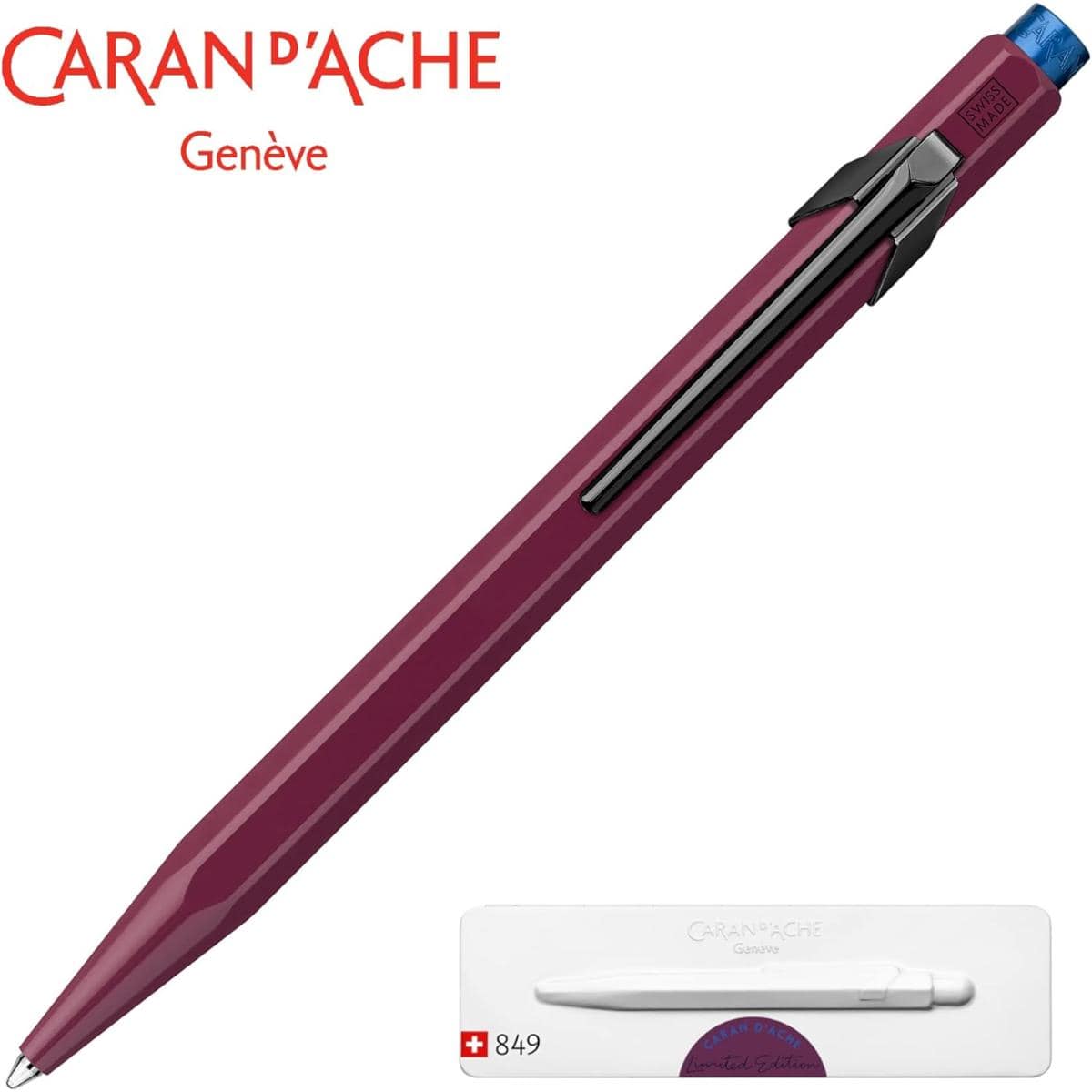 Caneta Caran D´Ache 849 Claim Your Style - Burgundy Caran D´ Ache