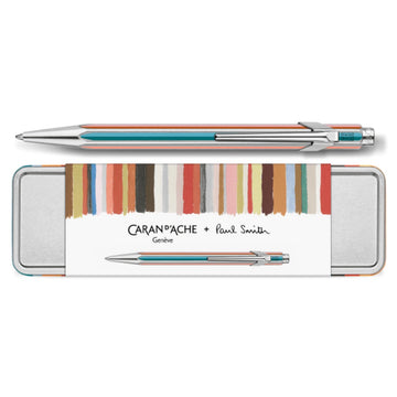 Caneta Caran D´Ache 849 -Paul Smith Grey Silver - Esferográfica Caran D´ Ache