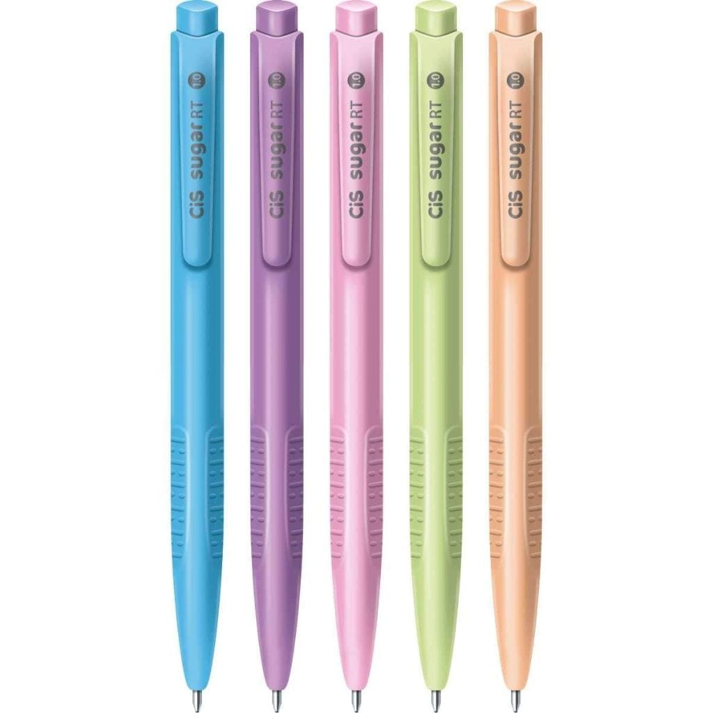 Caneta Cis Sugar RT - Estojo com 5 Cores Cis