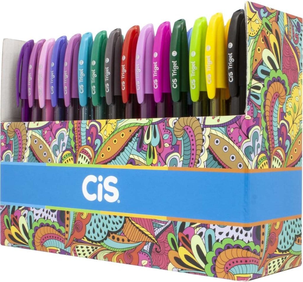 Caneta Cis Trigel - Display Com 60 Cores Cis