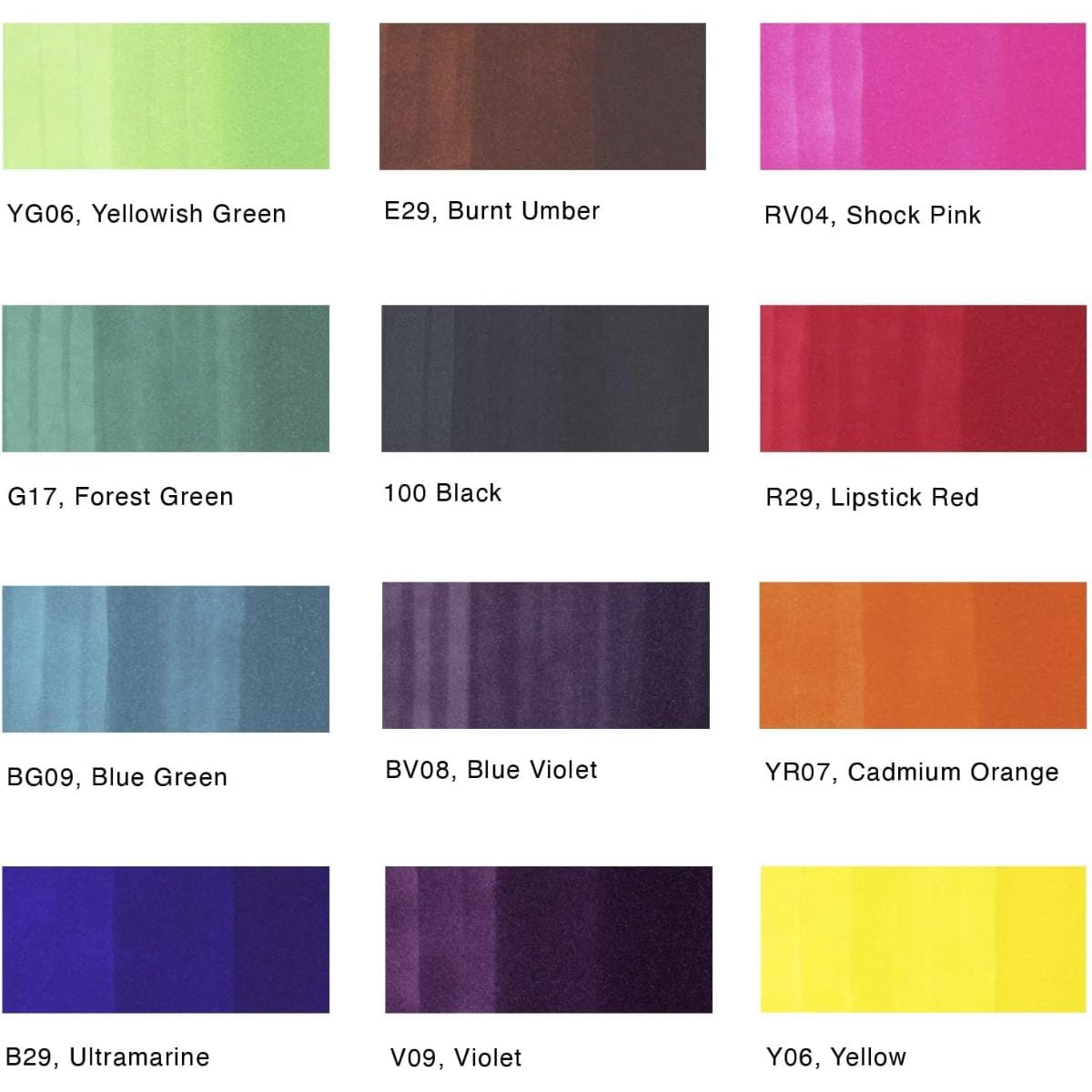 Caneta Copic Ciao - Estojo com 12 Cores Básicas Copic