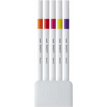 Caneta Emott UniBall - Estojo com 5 - Estojo 5C N2 Passion Colors Uniball