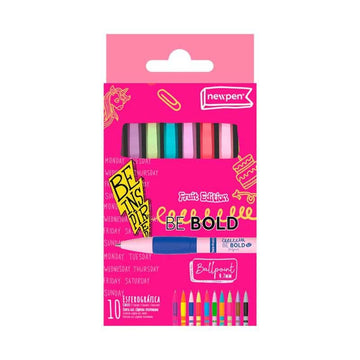 Caneta Esferográfica - Clic Grip Be Bold Perfumada - 10 Cores NewPen