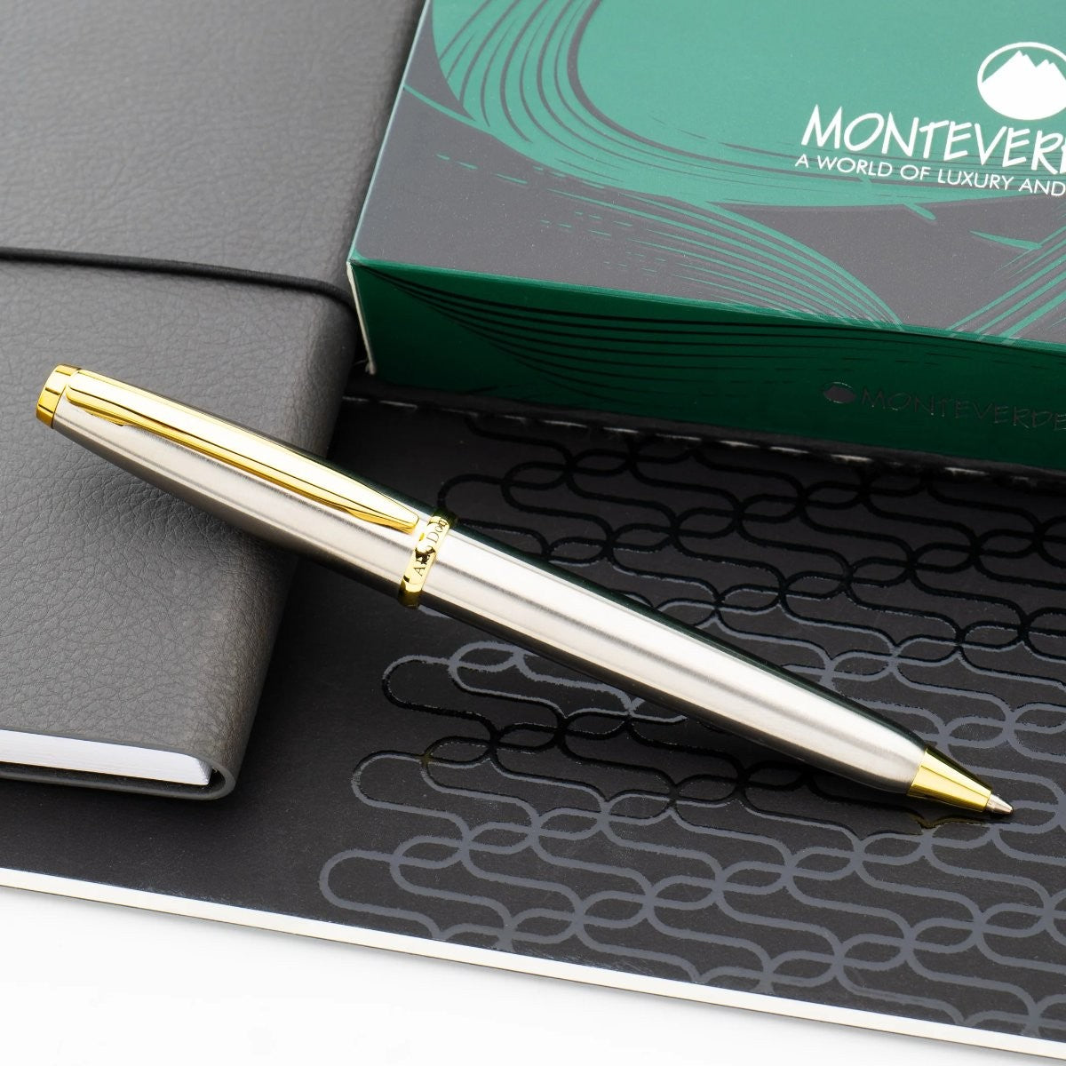 Caneta Esferográfica Monteverde Aldo Domani - Brushed Monteverde