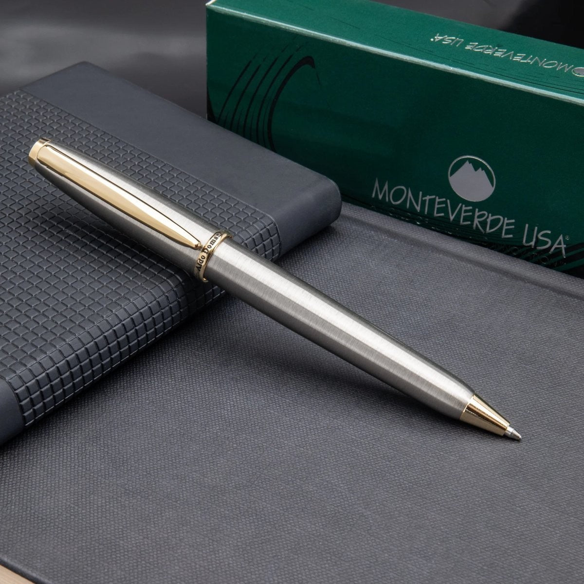 Caneta Esferográfica Monteverde Aldo Domani - Brushed Monteverde