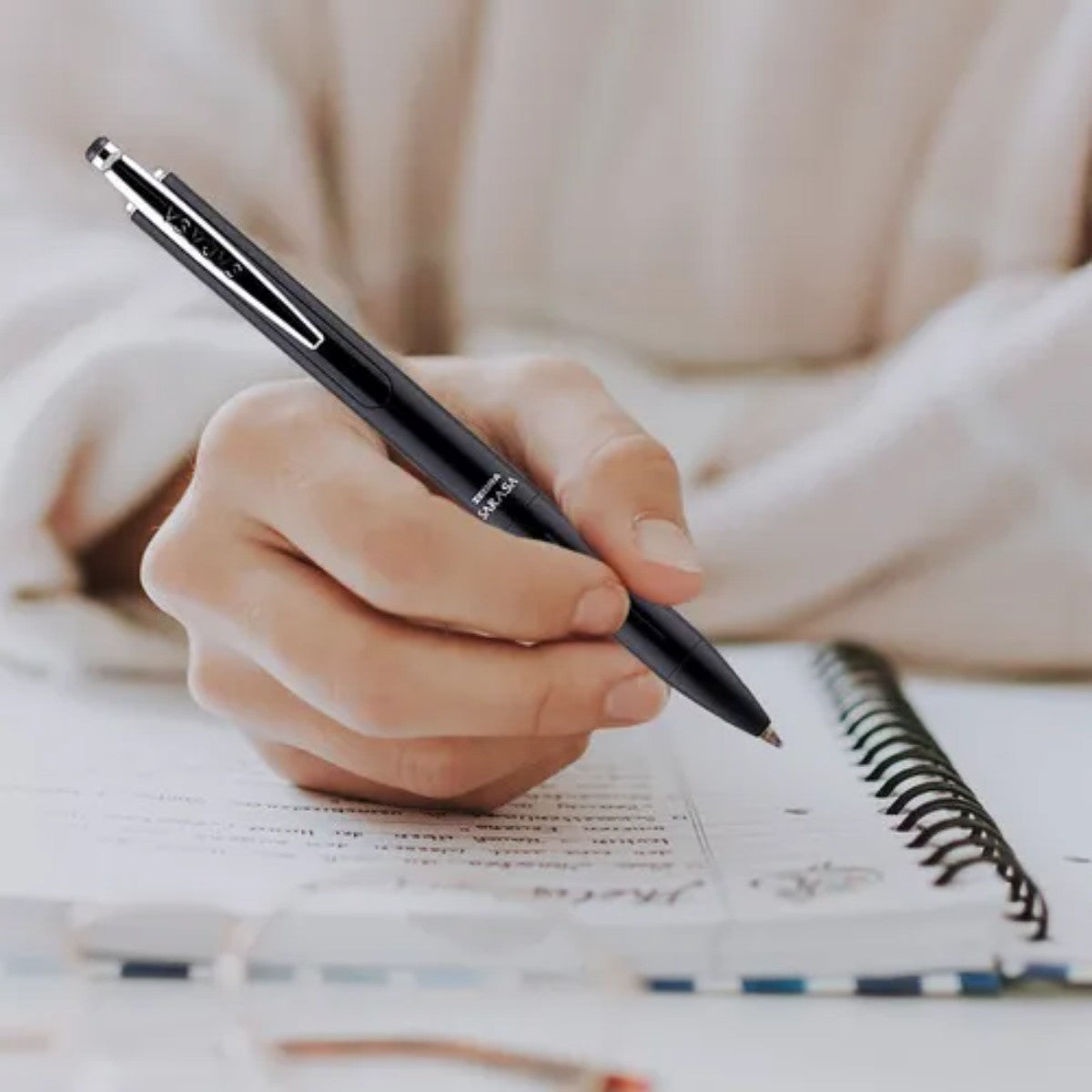 Caneta Esferográfica Zebra Sarasa Grand - Metal Pink - 802RSA Zebra