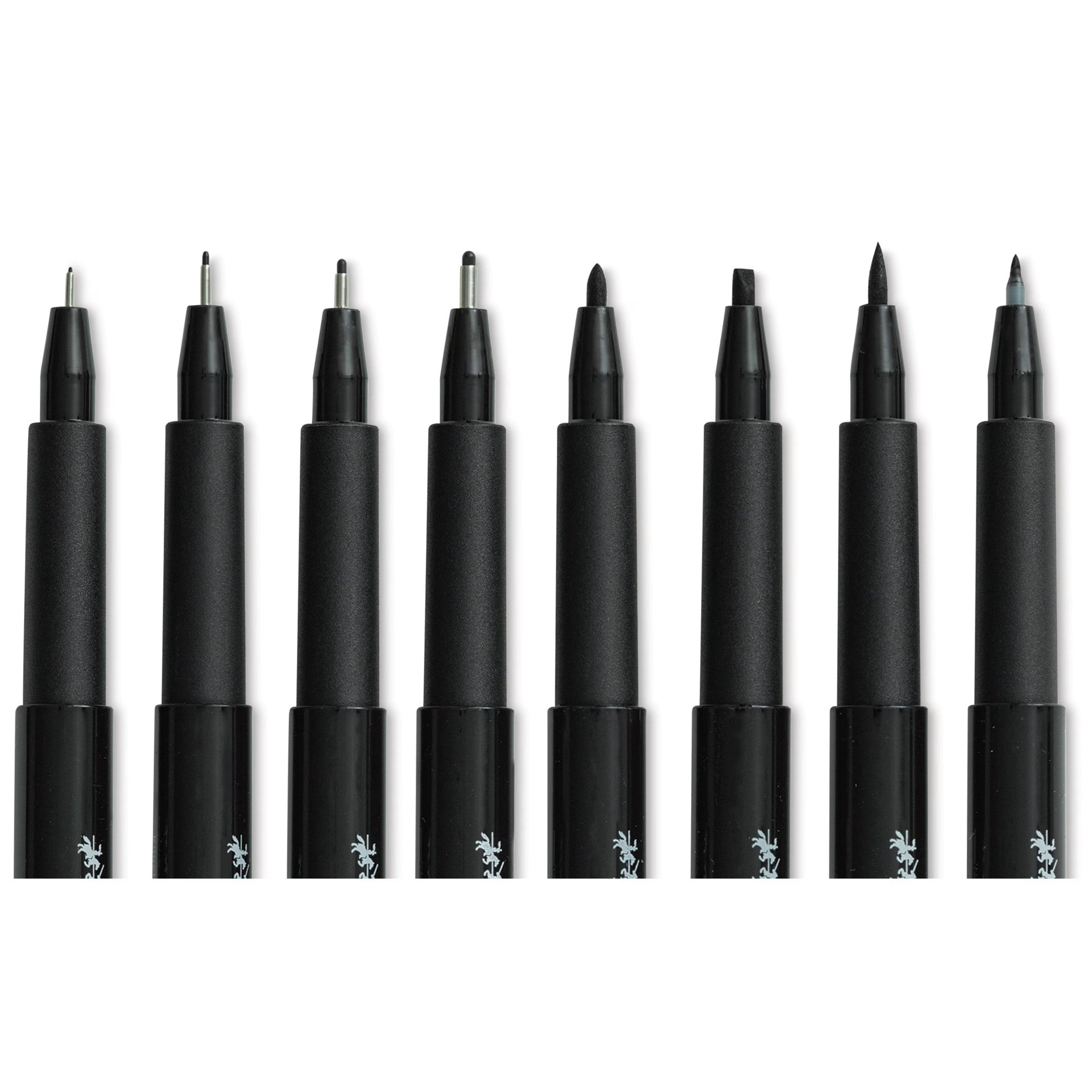 Caneta Fineliner Faber Castell Pitt - Conjunto com 8 Faber-Castell
