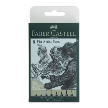 Caneta Fineliner Faber Castell Pitt - Conjunto com 8 Faber-Castell