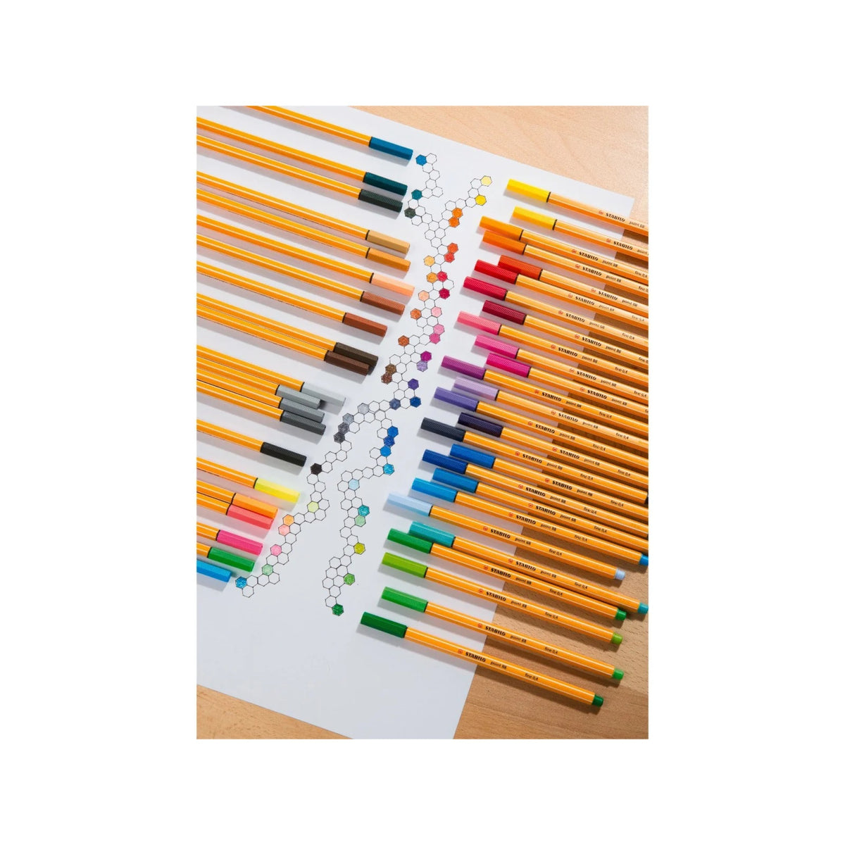 Caneta Fineliner Stabilo Point 88 - Estojo com 25 Cores Stabilo
