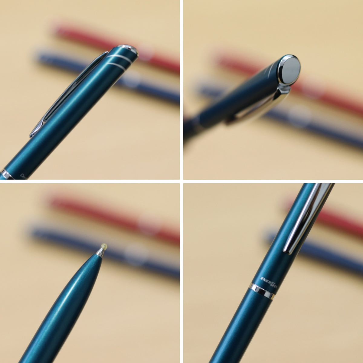 Caneta Gel Pentel EnerGel High Class - Corpo Turquesa - 0.7mm Pentel