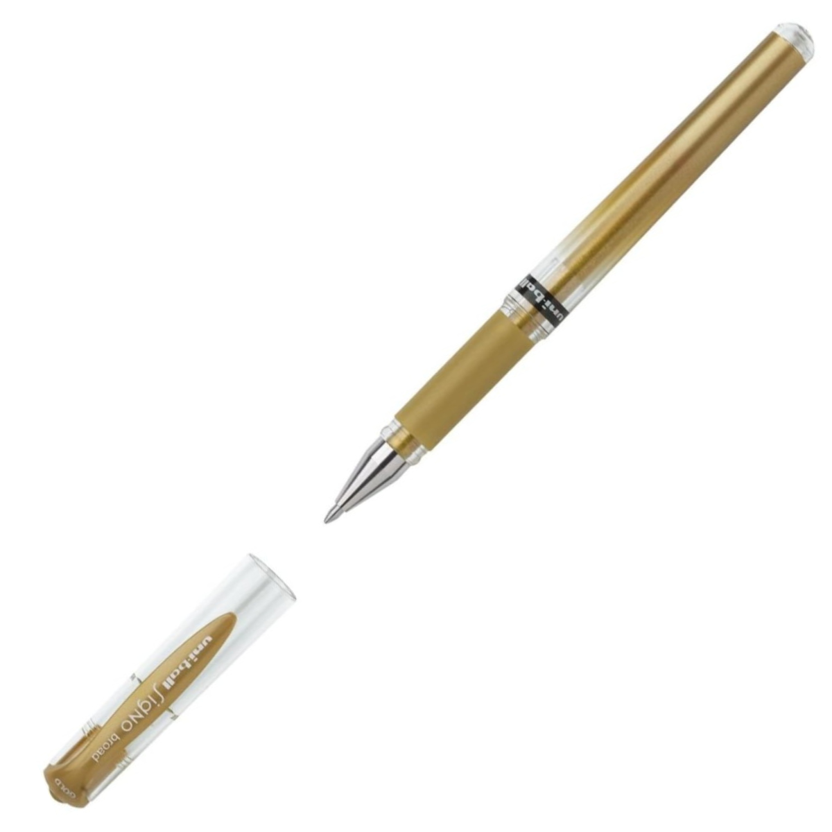Caneta Gel Uni Ball Signo Broad  UM-153 - Dourada Uni-Ball