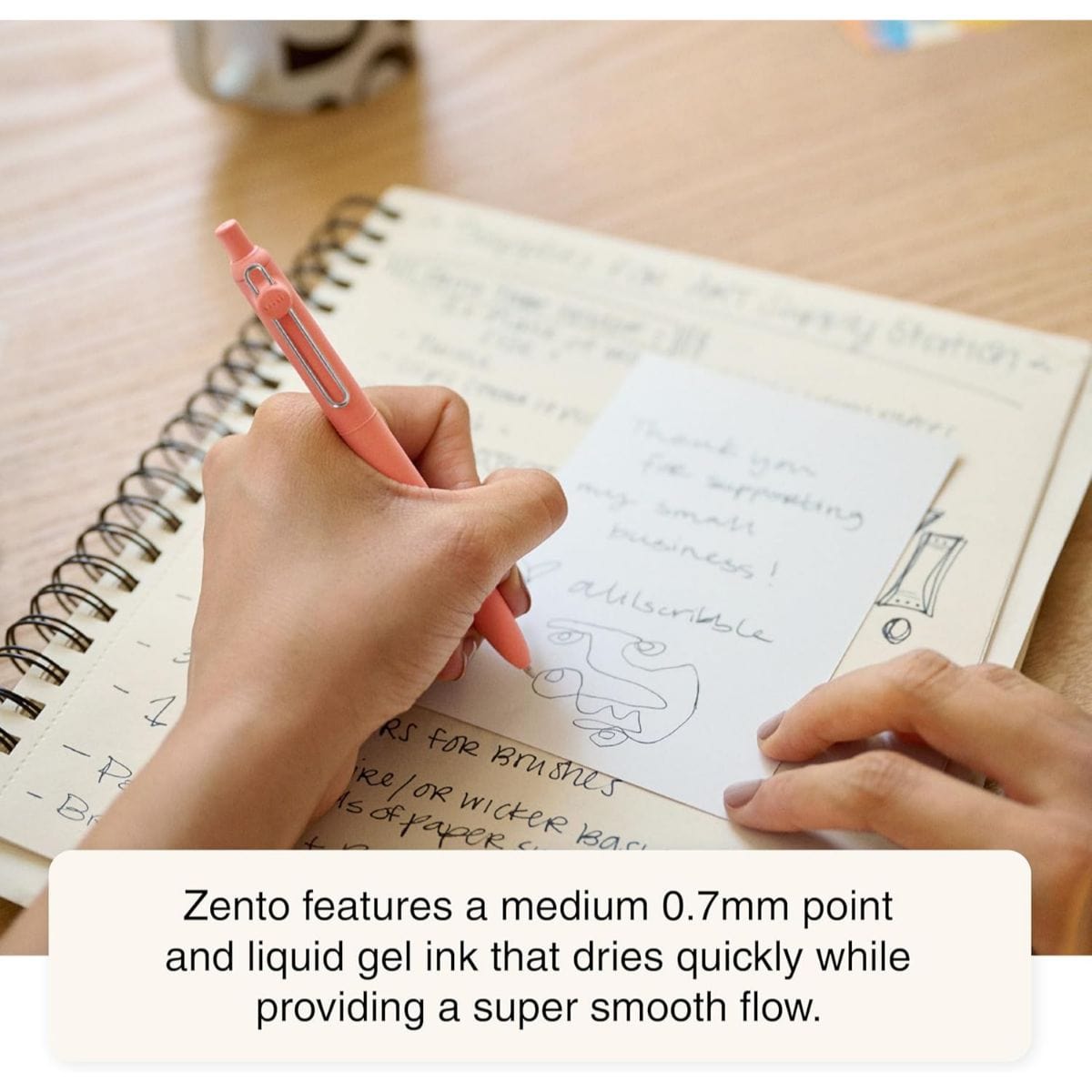 Caneta Gel Uniball Zento - 0,7mm - Retrátil - Cores Uniball