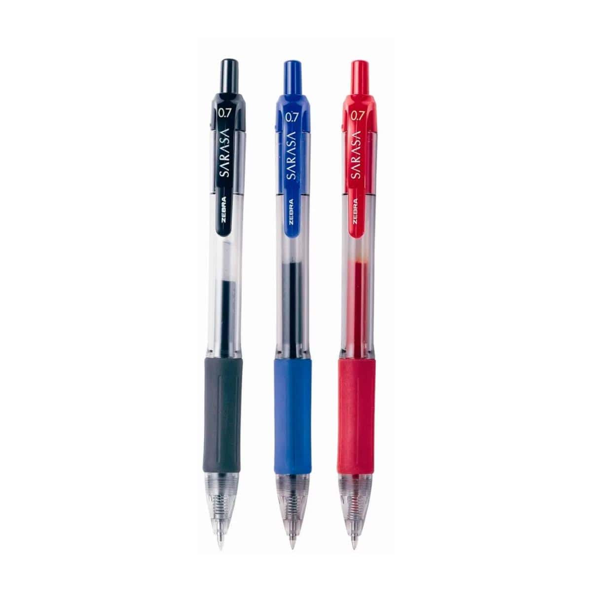 Caneta Gel Zebra Sarasa 0,7mm - Preto Zebra