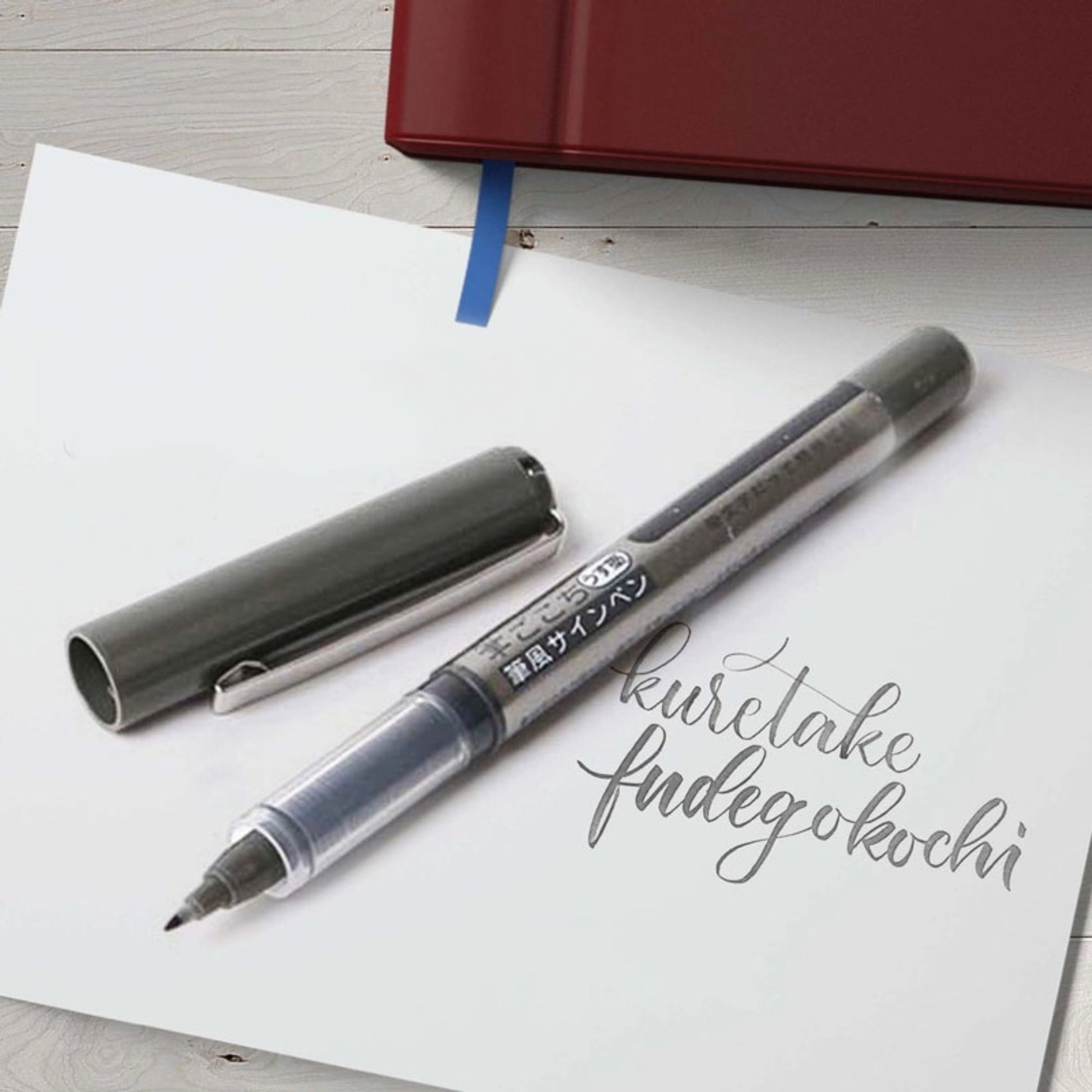 Caneta Kuretake Fudegokochi Usuzumi - Gray - F Kuretake
