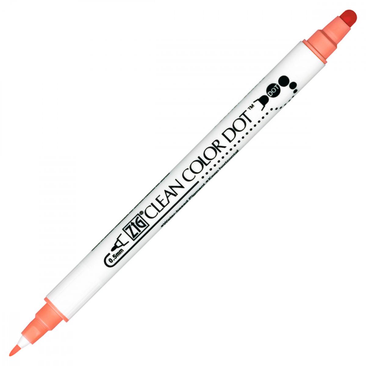 Caneta Kuretake Zig Dot Color - Cores Island Coral Kuretake