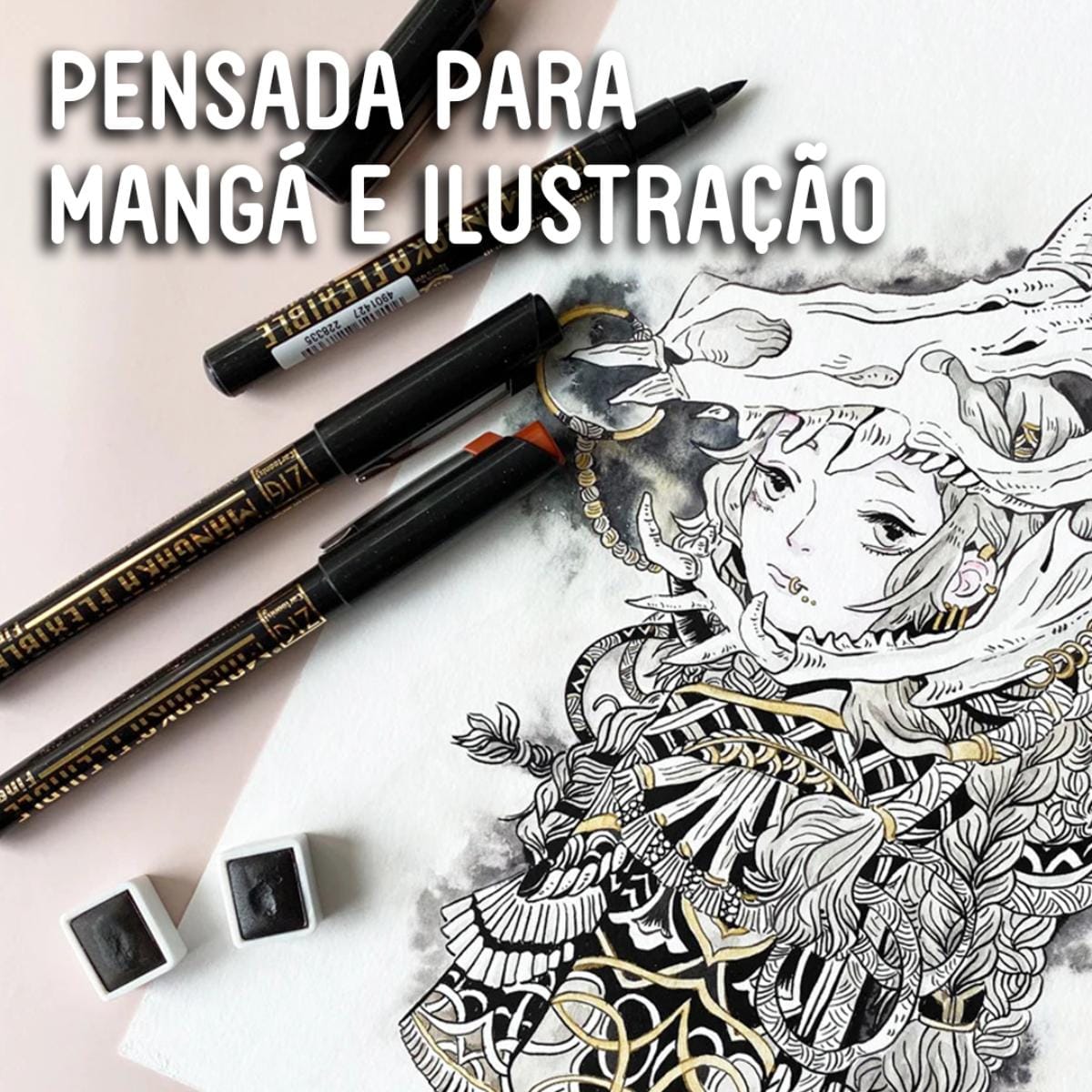 Caneta Nanaquim Kuretake Mangaka - Pontas Kuretake