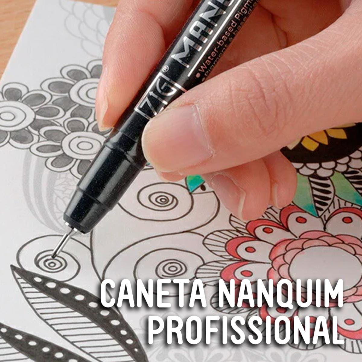 Caneta Nanaquim Kuretake Mangaka - Pontas Kuretake