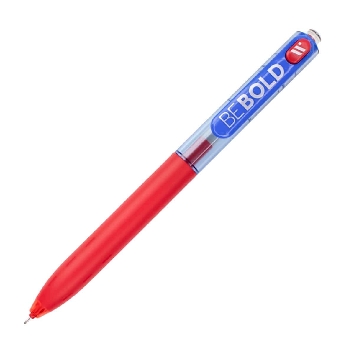Caneta Newpen BeBold Max Gel - Cores Vermelho NewPen