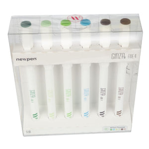 Caneta Newpen Ginza Fineliner 6 Cores - Wild Forest