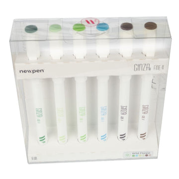 Caneta Newpen Ginza Fineliner 6 Cores - Wild Forest NewPen