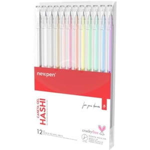 Caneta Newpen Hashi 12 Cores - 0,5 mm
