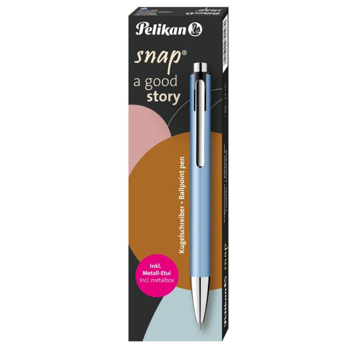 Caneta Pelikan Snap - Esferográfica - Frosted Blue Pelikan