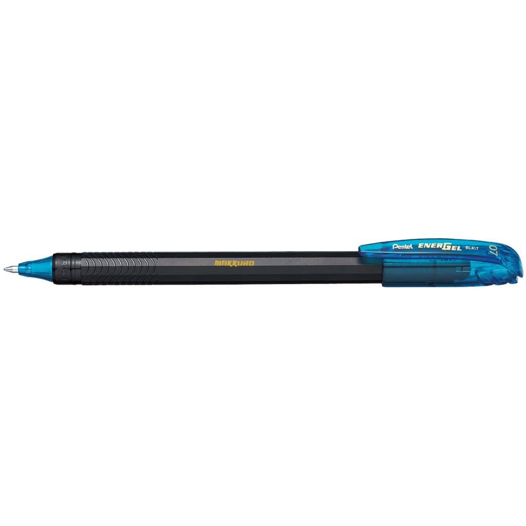 Caneta Pentel Energel Makkuro BL417 0,7 mm - Avulsa Azul Claro Pentel