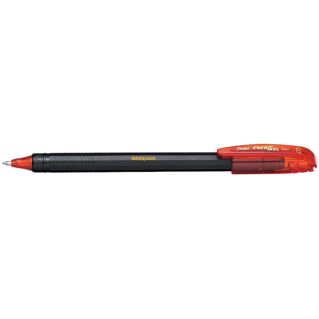 Caneta Pentel Energel Makkuro BL417 0,7 mm - Avulsa Laranja Pentel
