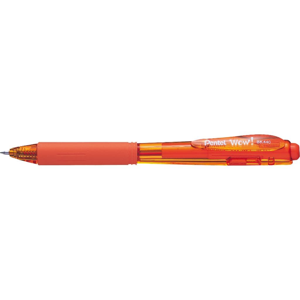 Caneta Pentel Wow BK440 0,7 mm - Avulsa Laranja Pentel