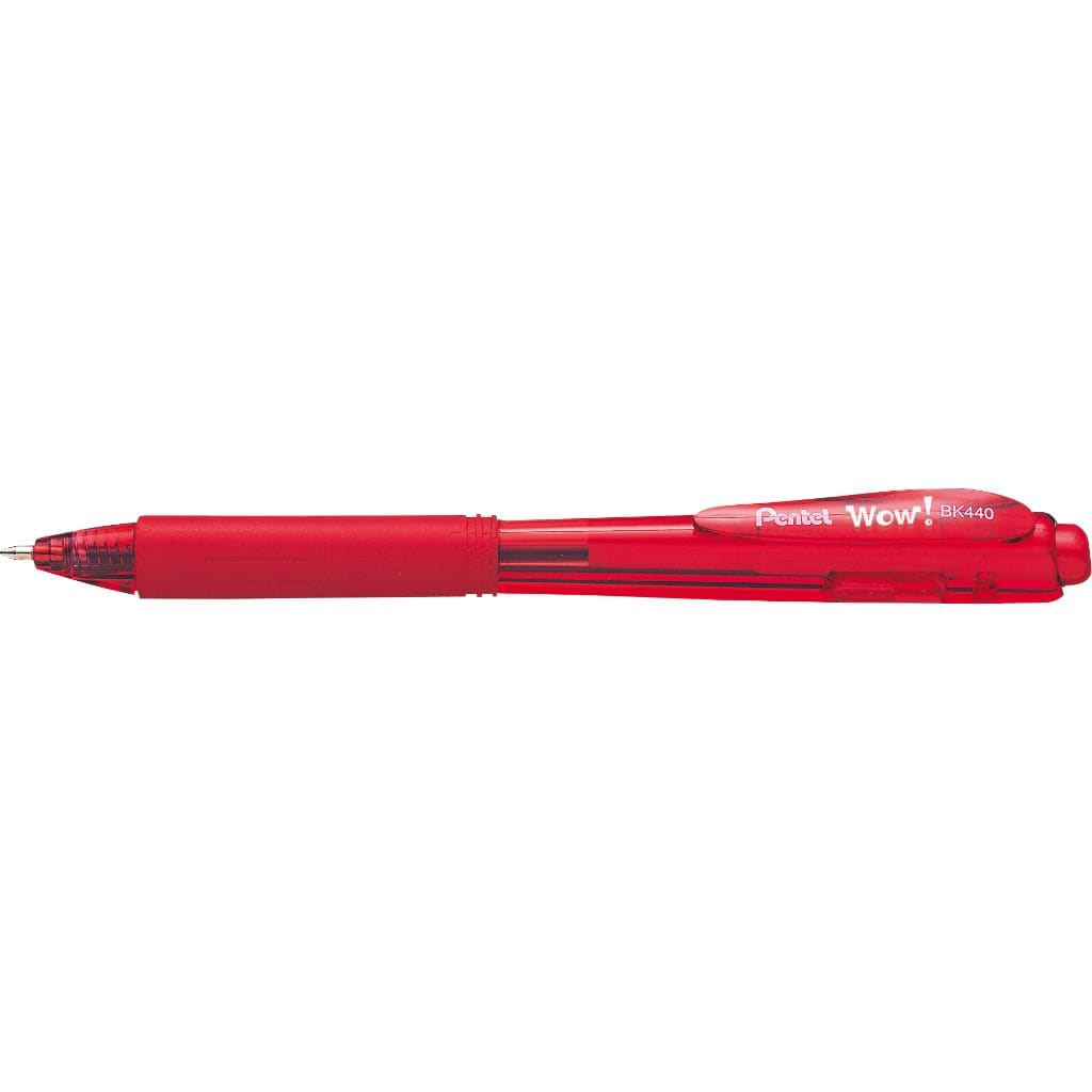 Caneta Pentel Wow BK440 0,7 mm - Avulsa Vermelho Pentel