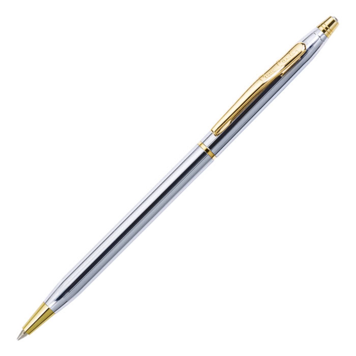 Caneta Pierre Cardin Kriss - Chrome & Gold - Esferográfica - F Pierre Cardin