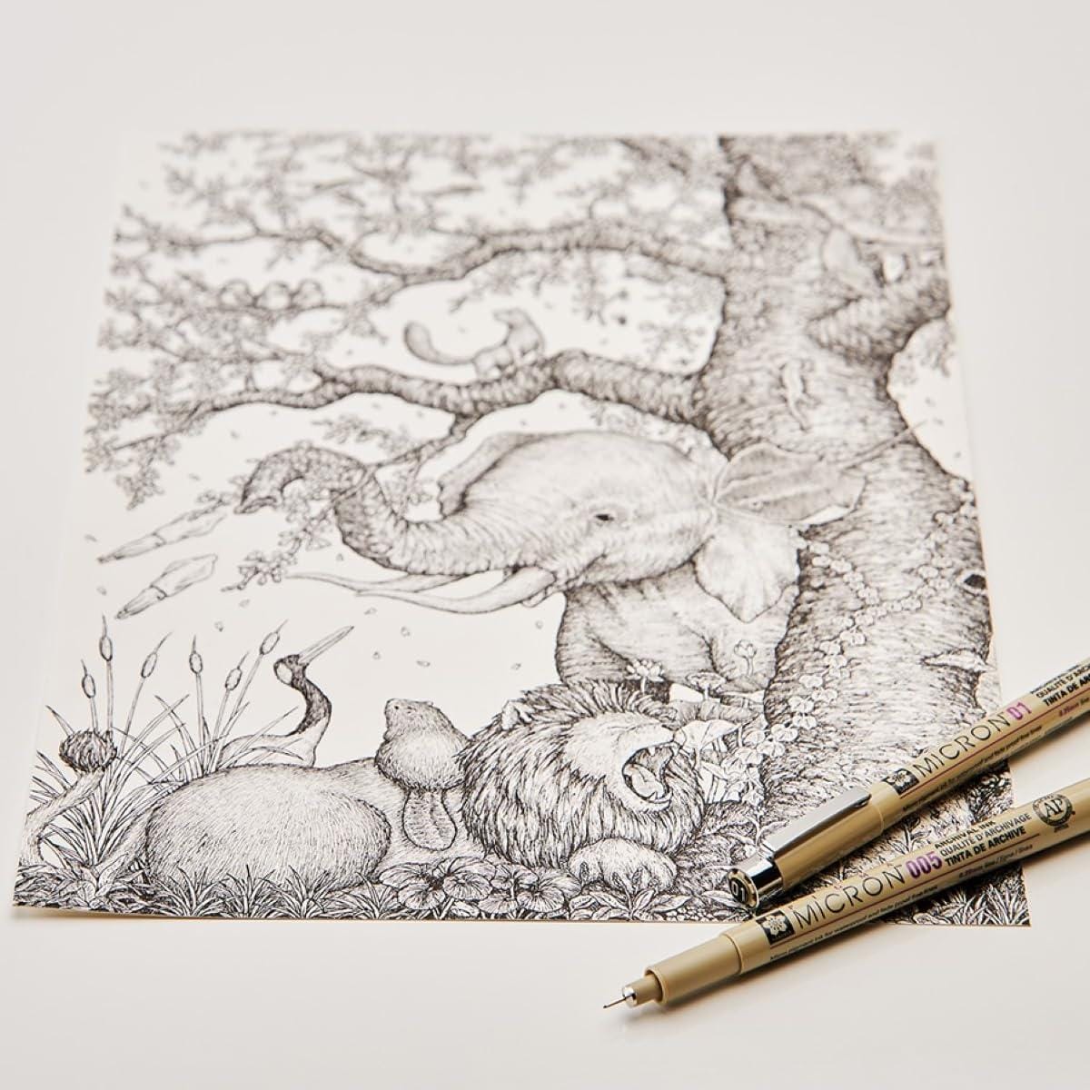 Caneta Pigma Micron 0,1 Azul - Sakura Sakura