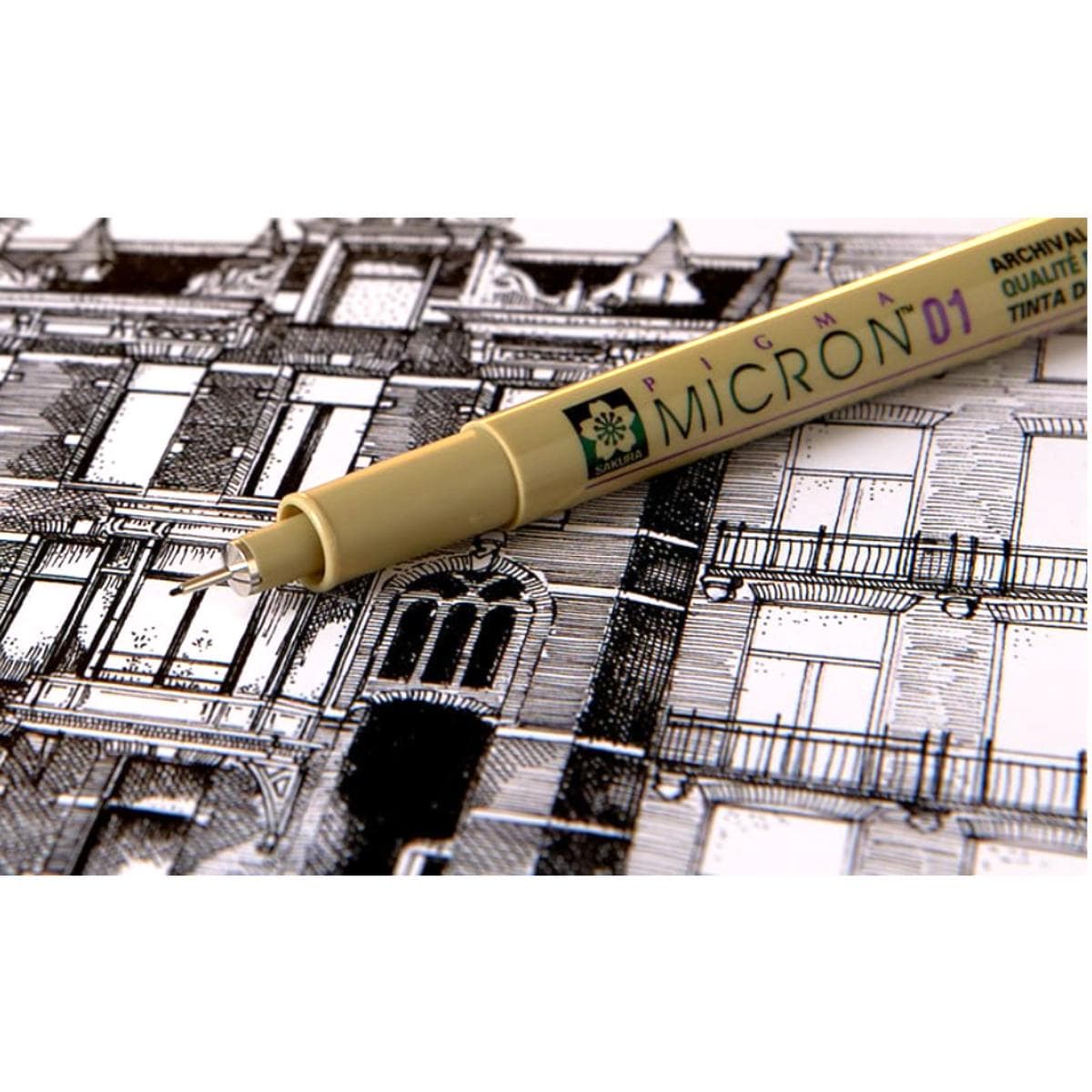 Caneta Pigma Micron 0,1 Preto - Sakura Sakura