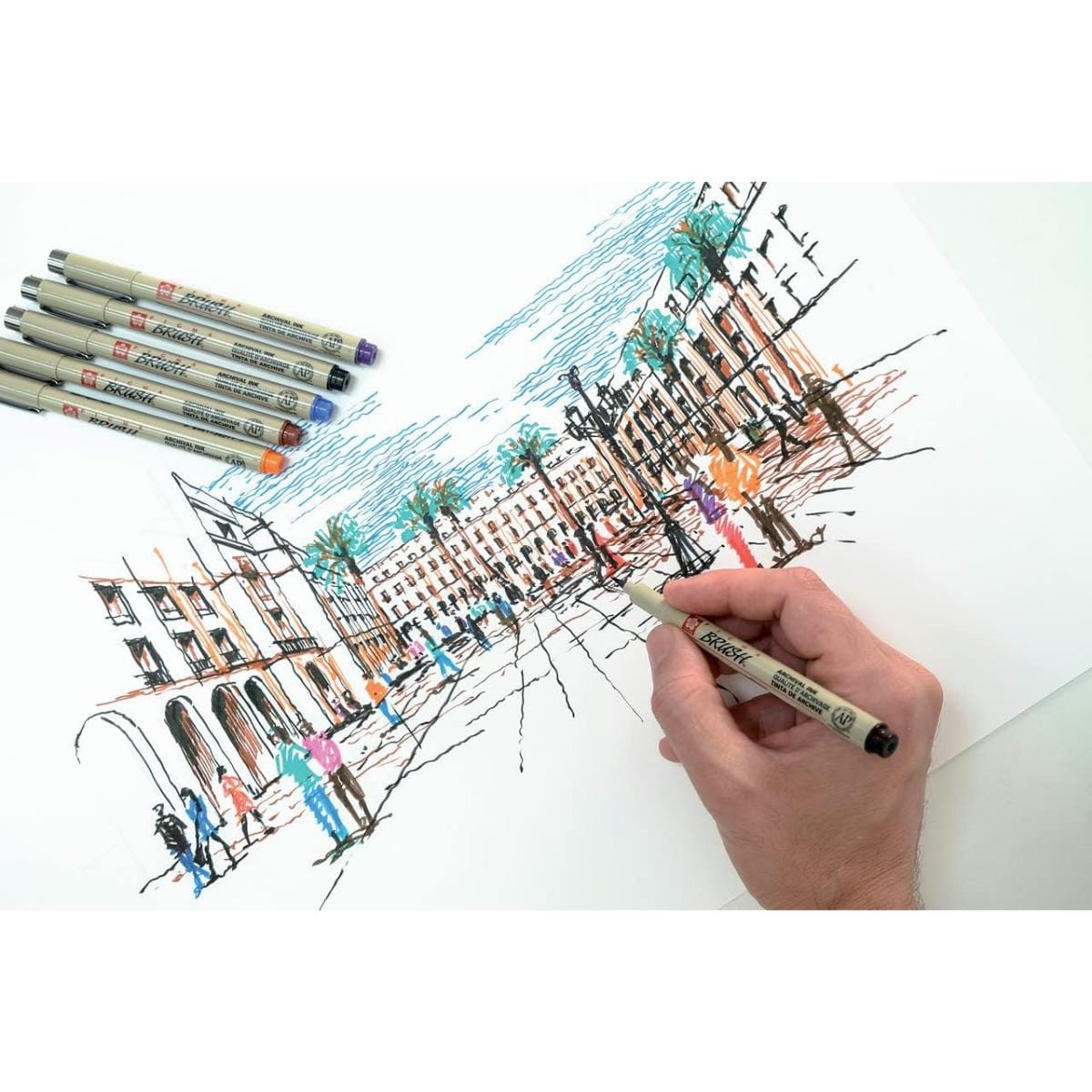 Caneta Pigma Micron 0,5 Azul - Sakura Sakura