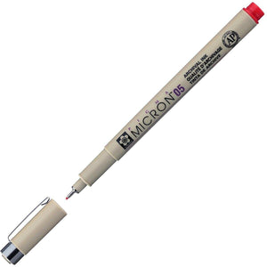 Caneta Pigma Micron 0,5 Vermelho - Sakura