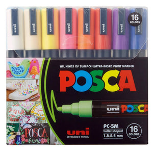 Caneta Posca Kit PC 5M - Estojo com 16