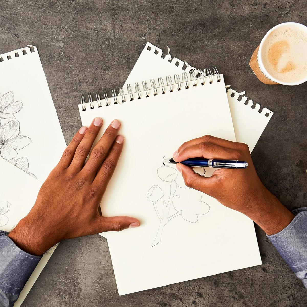 Caneta Sheaffer 300 - Tinteiro Sheaffer - Matte Gray Livraria Skilo