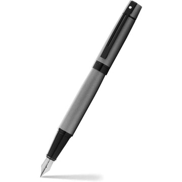 Caneta Sheaffer 300 - Tinteiro Sheaffer - Matte Gray Livraria Skilo