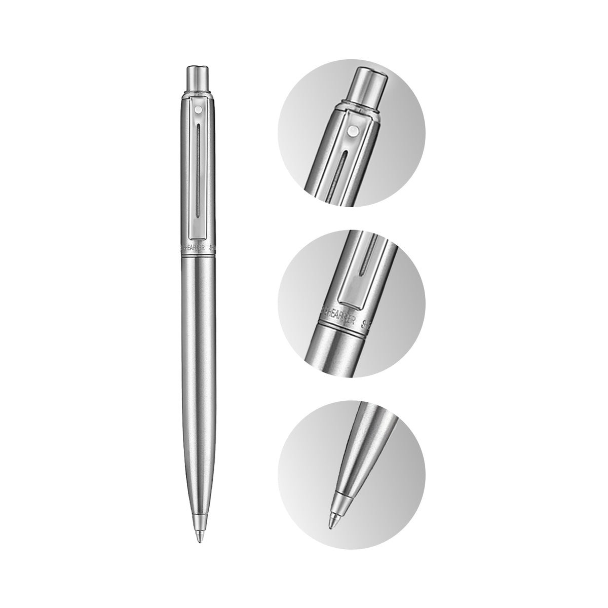 Caneta Sheaffer Sentinel - Brushed Chrome - Esferografica Sheaffer