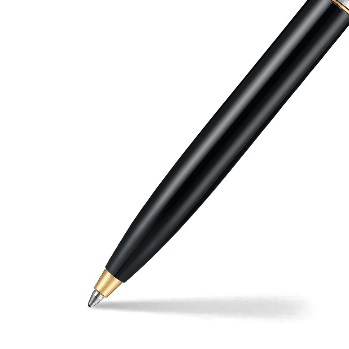 Caneta Sheaffer Sentinel - Glossy Black, Chrome and Gold - Esferográfica Sheaffer