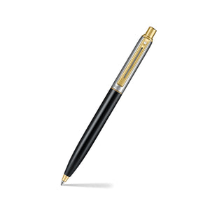 Caneta Sheaffer Sentinel - Glossy Black, Chrome and Gold - Esferográfica