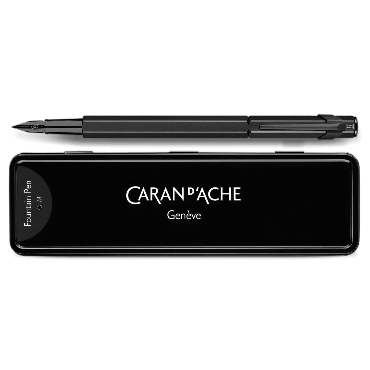 Caneta Tinteiro Caran d'Ache 849 - Black Code - Ponta F Livraria Skilo