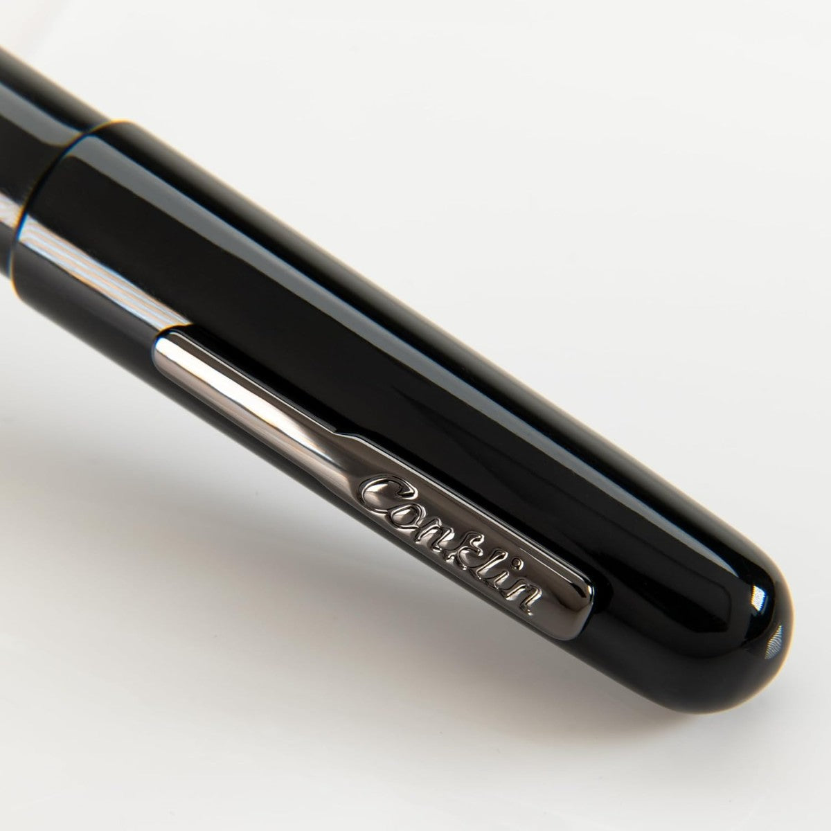 Caneta Tinteiro Conklin All American - Raven Black - Pena F Monteverde